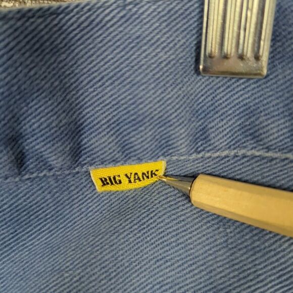Vintage 60's Big‎ Yank Blue Denim Flare Raw Hem Women's Jeans - Picture 7 of 11